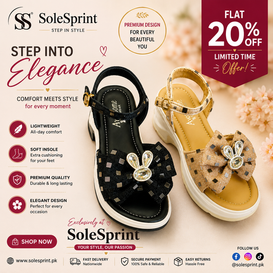 Bunny Bow Luxe Platform Sandals
